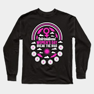 Womens International Womens Day Break The Bias 2024 Feminis Long Sleeve T-Shirt